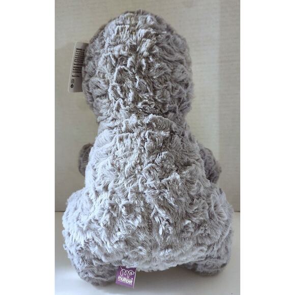 Wrinkleez Squeaks Dog Toy Gray 15" Tall Interactive Play Cuddle Toss Multipet - Picture 4 of 5